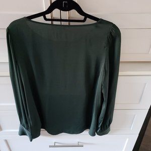 Express - Long sleeve forest green blouse